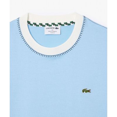 フランスメイド配色リンガーネックワンポイント半袖Ｔシャツ