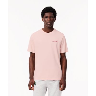 ＜LACOSTE＞バレンタイン限定デザイン　ハートモチーフ　ワンポイントロゴ　ラウンジ半袖Ｔシャツ