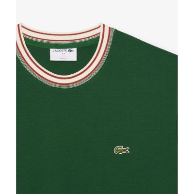ボーダーリブネックフレンチメイドTシャツ | LACOSTE/ラコステ | 三越