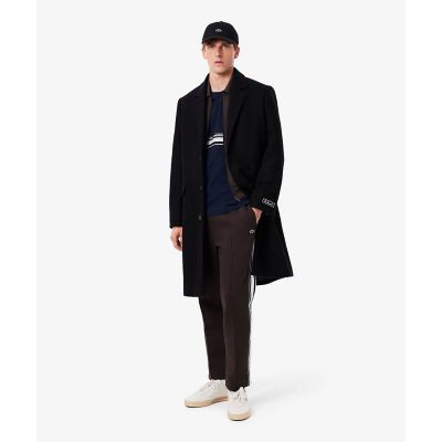 美品 Finamore 38 15 イタリア製 定価¥45,000程 鹿子生地 フロントボーダーフレンチメイド鹿の子Tシャツ | LACOSTE