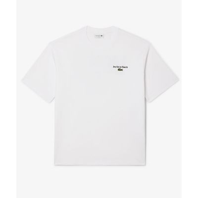 ＜LACOSTE＞ルーズフィットヘビーウェイトバックプリントＴシャツ