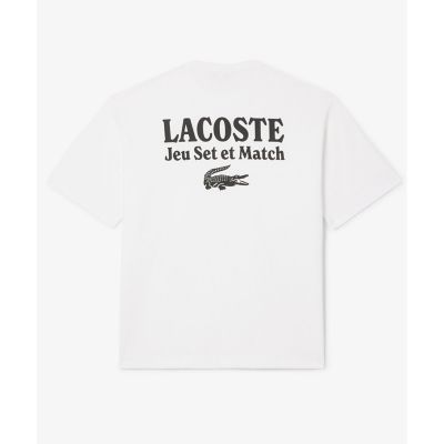 ラコステ（LACOSTE）/ルーズフィットヘビーウェイトバックプリントTシャツ ルーズフィットヘビーウェイトバックプリントTシャツ | LACOSTE