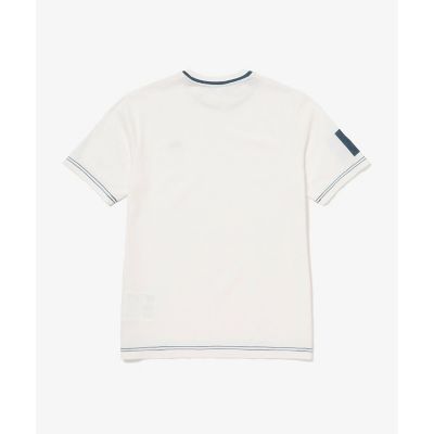 スリーブネームパッチ鹿の子地Ｔシャツ