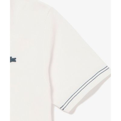スリーブネームパッチ鹿の子地Ｔシャツ