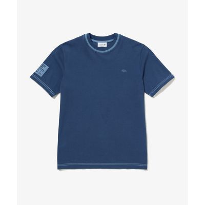 スリーブネームパッチ鹿の子地Ｔシャツ