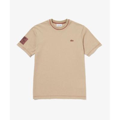 スリーブネームパッチ鹿の子地Ｔシャツ
