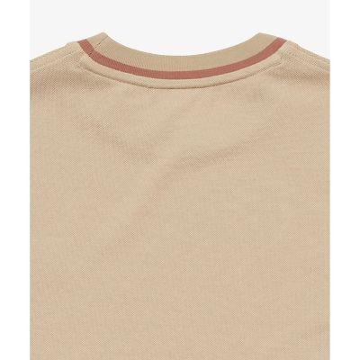 スリーブネームパッチ鹿の子地Ｔシャツ