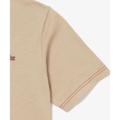 スリーブネームパッチ鹿の子地Ｔシャツ