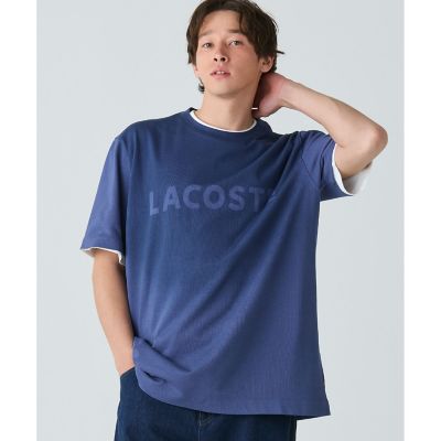 グラデーション ステンシルブランドネームロゴTシャツ