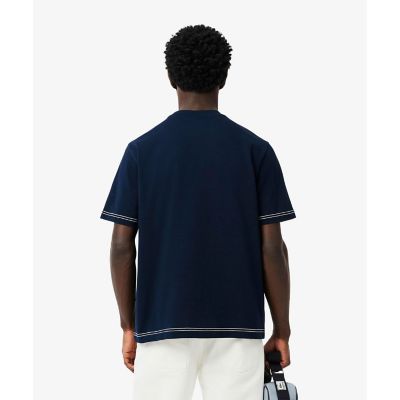 ハンドステッチ風フレンチグラフィックＴシャツ