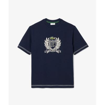 ハンドステッチ風フレンチグラフィックＴシャツ