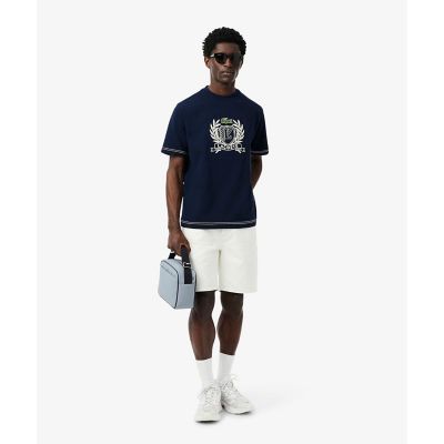 ハンドステッチ風フレンチグラフィックＴシャツ