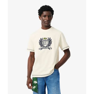 ＜LACOSTE＞ハンドステッチ風フレンチグラフィックＴシャツ