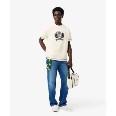 ハンドステッチ風フレンチグラフィックＴシャツ