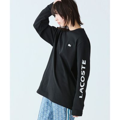 ヘビーウェイトスリーブプリント ロングリブスリーブTシャツ