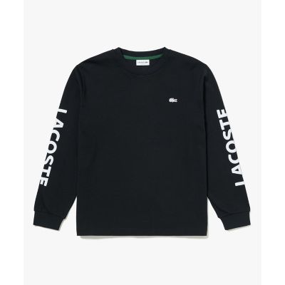ヘビーウェイト スリーブプリント ロングリブスリーブTシャツ