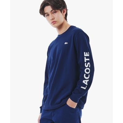 ヘビーウェイトスリーブプリント ロングリブスリーブTシャツ