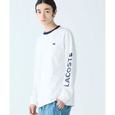 ヘビーウェイトスリーブプリント ロングリブスリーブTシャツ