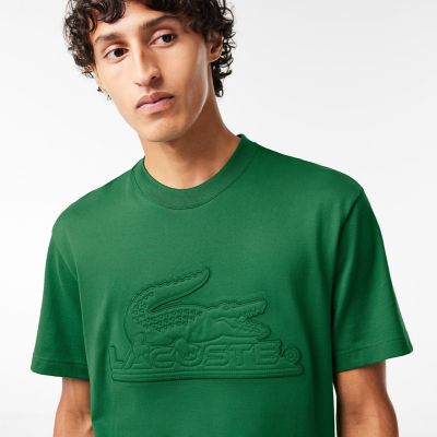 オーバーサイズワニロゴパッチクルーネックＴシャツ