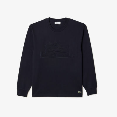 ＜LACOSTE＞キルティングワニロゴパッチ長袖Ｔシャツ