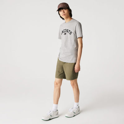 ＜LACOSTE＞ステッチ＆プリントカレッジＴシャツ