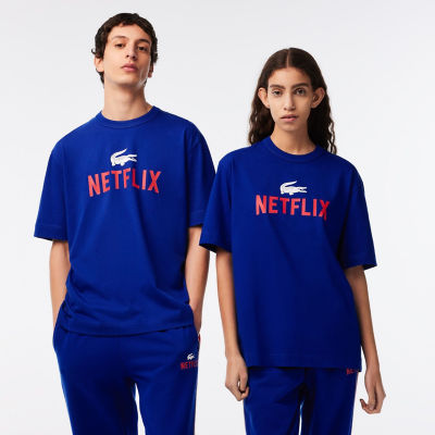 Ｌａｃｏｓｔｅ ｘ Ｎｅｔｆｌｉｘ』 バックプリントクルーネックＴシャツ | LACOSTE/ラコステ | 三越伊勢丹オンラインストア・通販【公式】