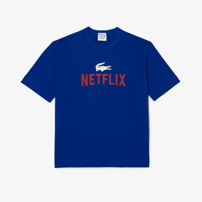 Ｌａｃｏｓｔｅ ｘ Ｎｅｔｆｌｉｘ』 バックプリントクルーネックＴ