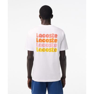 LACOSTE/ラコステ リピートネームバックプリントTシャツ