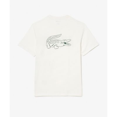 【LACOSTE】オールオーバー ロゴ プリント ラウンジ Tシャツ ♪ EC限定】ランダムブランドネームロゴラウンジTシャツ