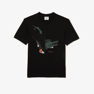 Ｌａｃｏｓｔｅ ｘ Ｎｅｔｆｌｉｘ』 アレンジワニロゴＴシャツ