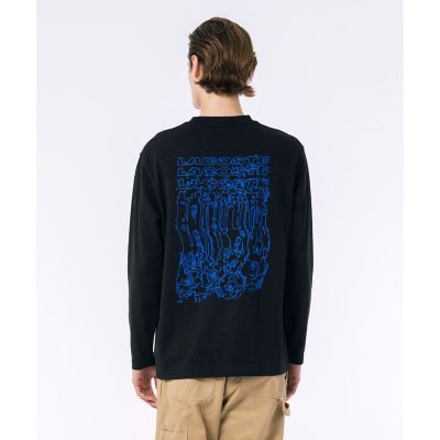 グラフィックバックプリント裏毛スウェットTシャツ トレーナー