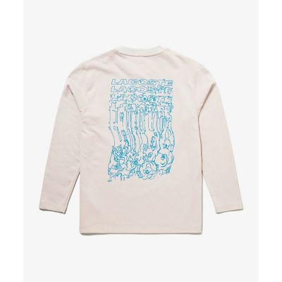 グラフィックバックプリント裏毛スウェットTシャツ トレーナー 