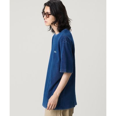 オーバーサイズ ウォッシュ加工 インディゴ Tシャツ | LACOSTE