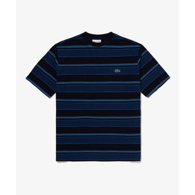 今季 45r インディゴボーダー ロゴ Tシャツ（新品） インディゴボーダー Tシャツ | LACOSTE/ラコステ | 三越伊勢丹