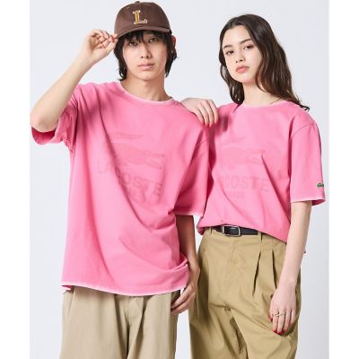 ★LACOSTE LIVE★レア！ラコステ ライブ Tシャツ ワンピース ピンク 美品 LACOSTE L!VE ラコステライブ プルオーバー スウェットシャツ