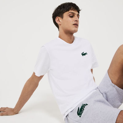 ＜LACOSTE＞ベロアクロコダイルコットンクルーネックＴシャツ