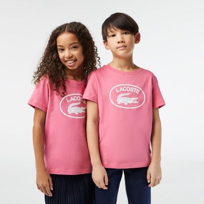 ＜LACOSTE＞ＫＩＤＳオーバルクロックＴシャツ
