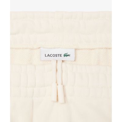 【オフホワイト】ヘリテージテニスロゴスウェットトラックパンツ ラコステ LACOSTE ヘリテージテニスロゴスウェットトラックパンツ