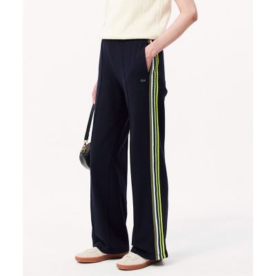 LACOSTE/ラコステ サイドニットテーピングフレアトラックパンツ