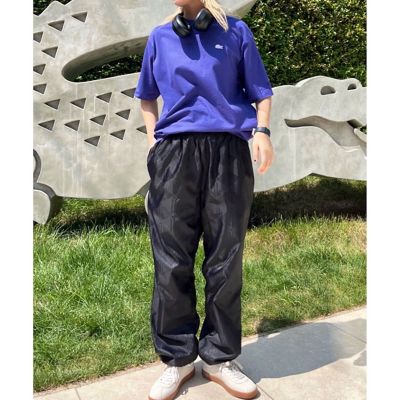 モノグラム柄ジャカード ナイロントラックパンツ ／ ナイロン