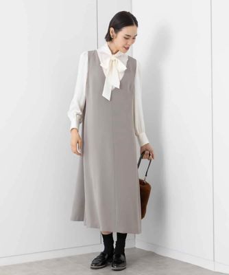 ストレッチサテンボウタイブラウス | MICHEL KLEIN (Women)/ミッシェル