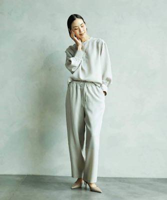 ミッシェルクラン（MICHEL ）/[セットアップ対応]バンドカラーロングシャツブラウス セットアップ対応］バンドカラーロングシャツブラウス | MICHEL KLEIN