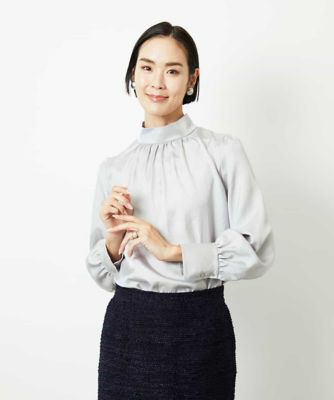 ＜MICHEL KLEIN (Women)＞ギャザーディテールブラウス