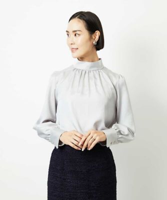 【NEW】ミッシェルクラン（MICHEL ）/ギャザーディテールブラウス ギャザーディテールブラウス | MICHEL KLEIN (Women)/ミッシェルクラン