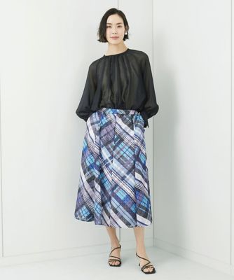 ボリュームスリーブシアーブラウス（ＷＥＢ限定カラーあり）