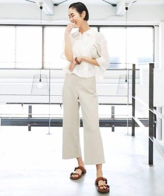 みしぇる ボックスシルエットハーフスリーブシアーシャツ | MICHEL KLEIN