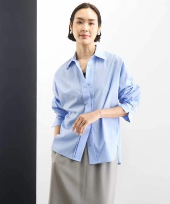 ＜MICHEL KLEIN (Women)＞オーバーサイズシャンブレーシャツ