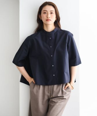 バンドカラーテントラインシャツ | MICHEL KLEIN (Women)/ミッシェル