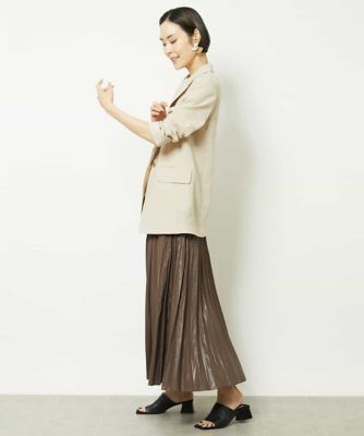 リネンライクプルオーバーブラウス