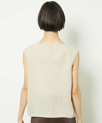 リネンライクプルオーバーブラウス